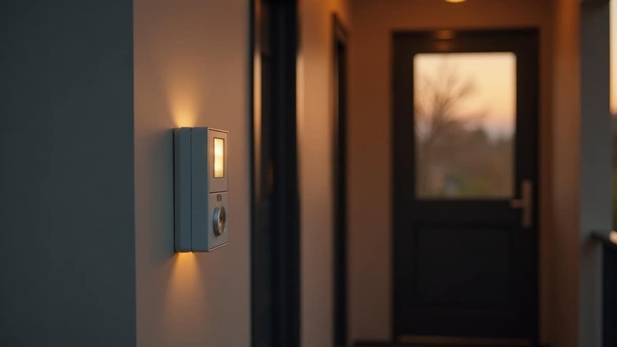 Monitoring center agent reviewing a home security alert on a screen with camera feeds and sensor status